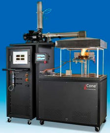 ASTM E1354 Fire Test Heat Release , Smoke Production And Mass Loss Rate Flammability Testing Equipment