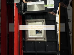 ISO834-1、EN1363-1 Fireproof Coatings For Steel Structures Fire Testing Equipment
