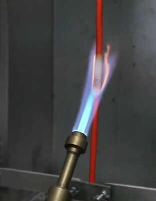 ASTM D 6096-21 DX8363 Wire Testing Equipment Vertical Flame Test For Single Cable  IEC 60332-1