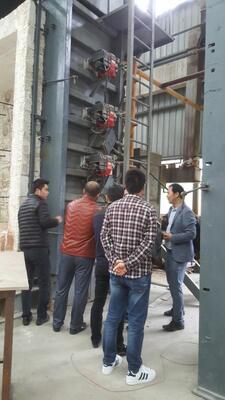 ISO 834-1 Vertical Fire Resistance Test Furnace for Fire Door Window Glazed Partition