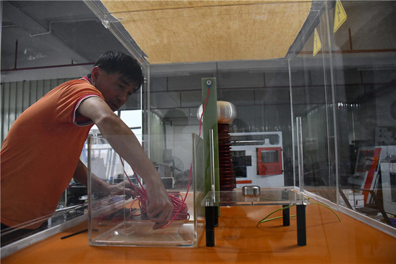 100KV Electrical Strength Testing Equipment as per IEC 60243-1 Lab Test Machine
