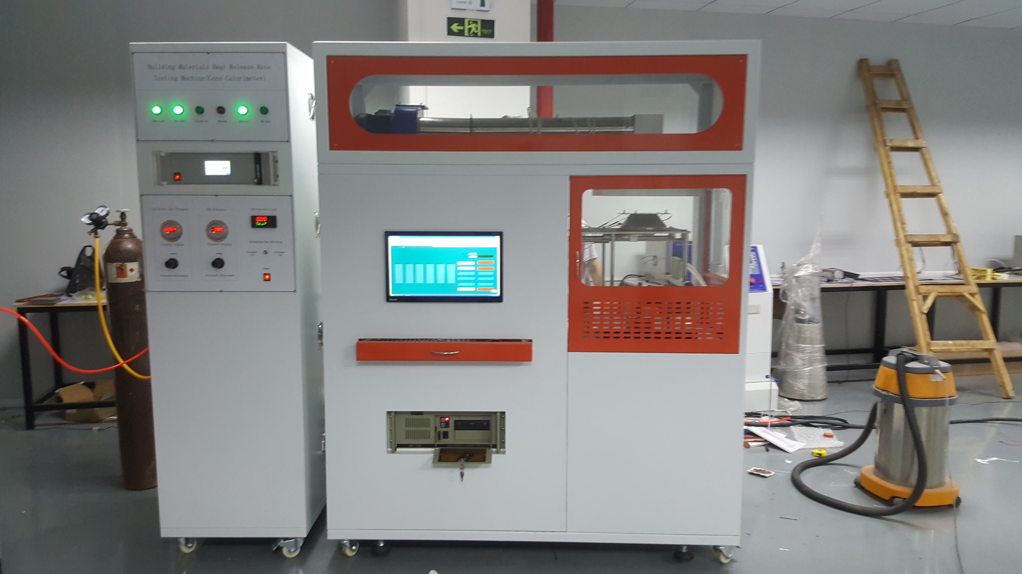 Fire Test Astm Fire Testing Equipment Cone Calorimeter ASTM E1474 For Building Materials