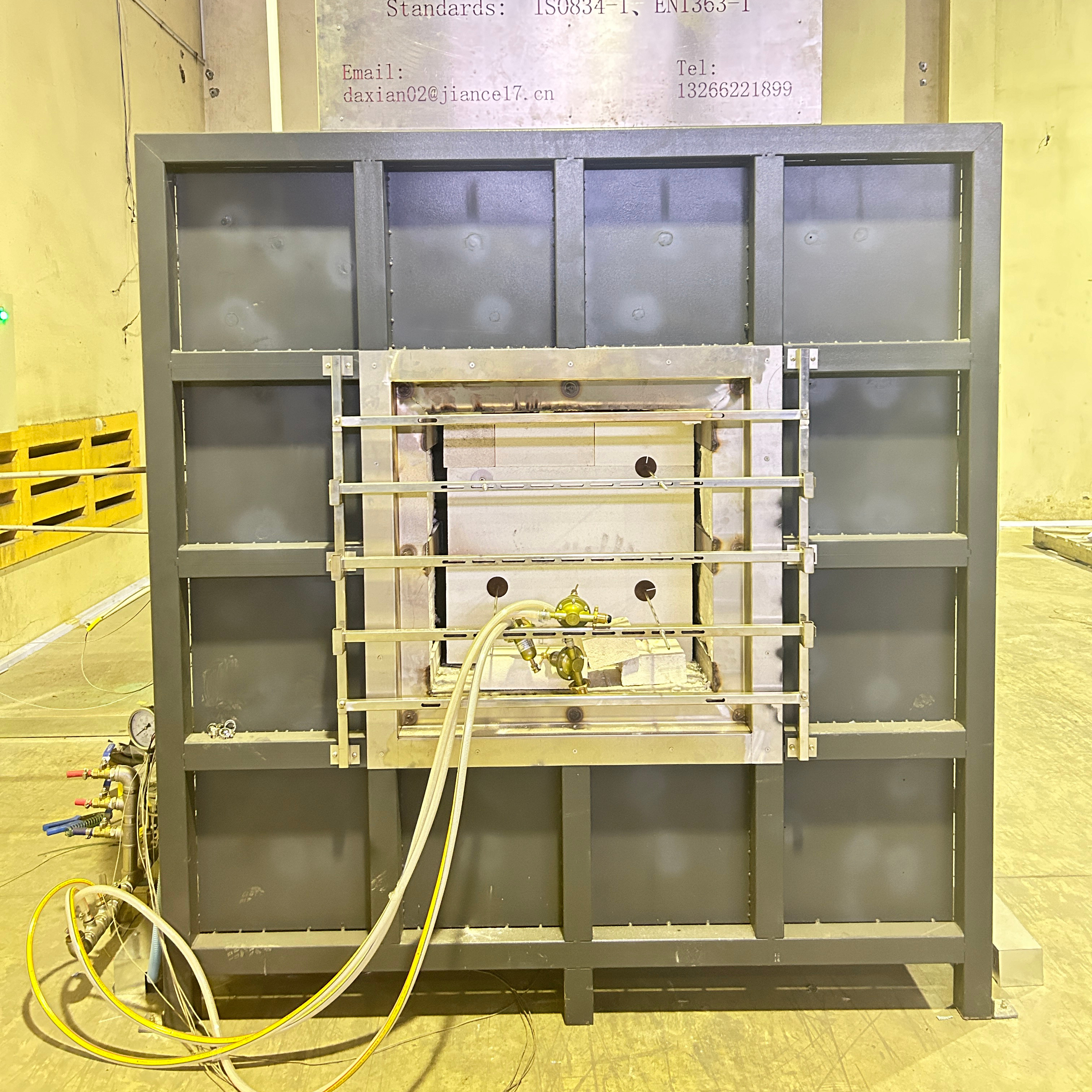 Fireproofing Field Testing Kit ISO834-1 EN1363-1 Fireproof Coating Sample Fire Resistance Test Furnace ...